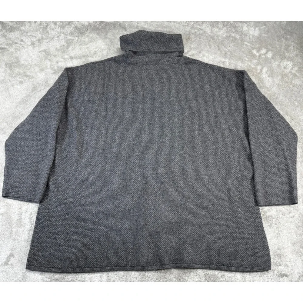 Todd & Duncan 100% Cashmere Turtleneck Mens M Gray Fair Elbow Patches Scottish